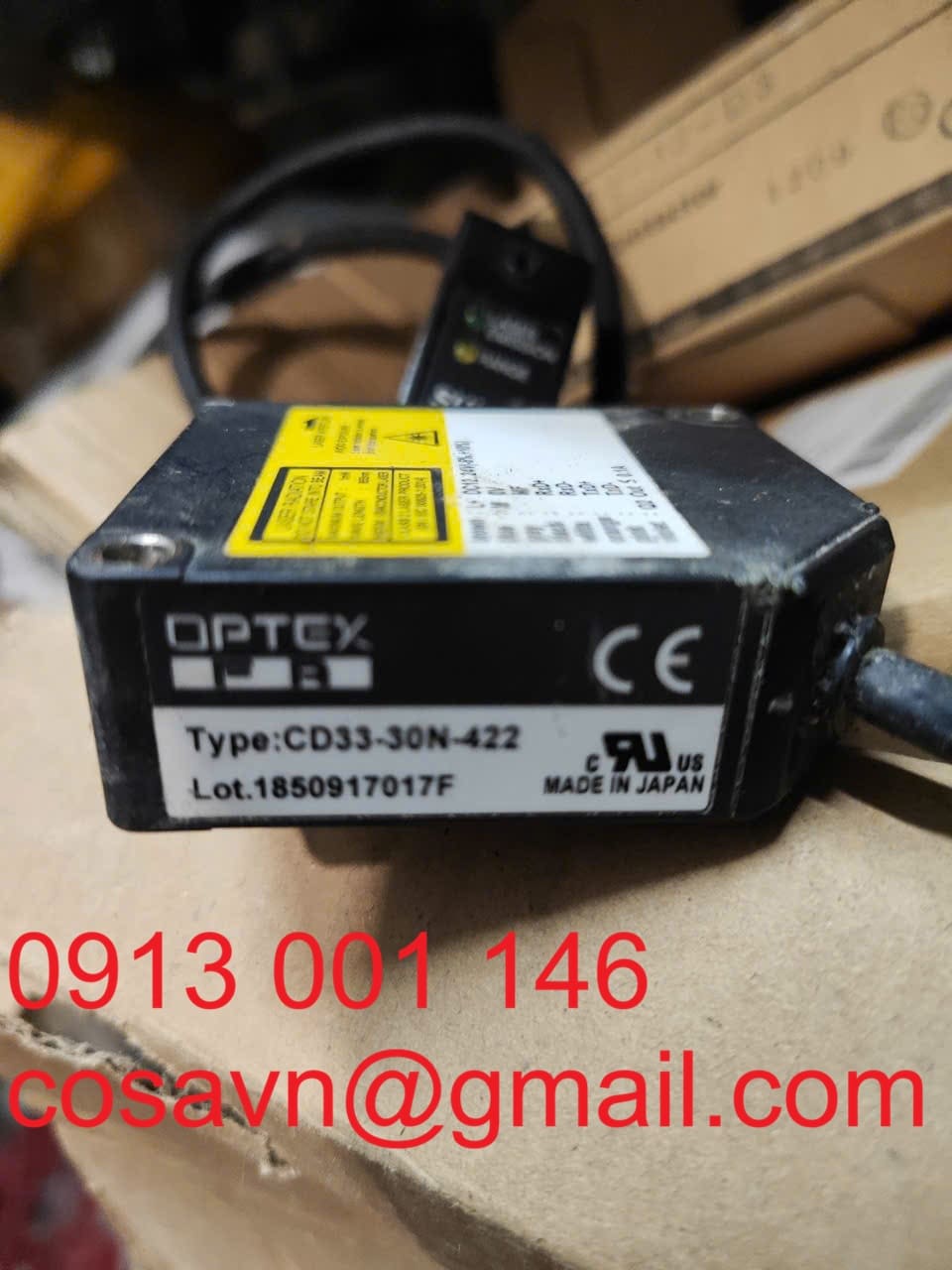 Cảm biến dịch chuyển laser Optex FA CD33-30N-422 CD33-30N-422